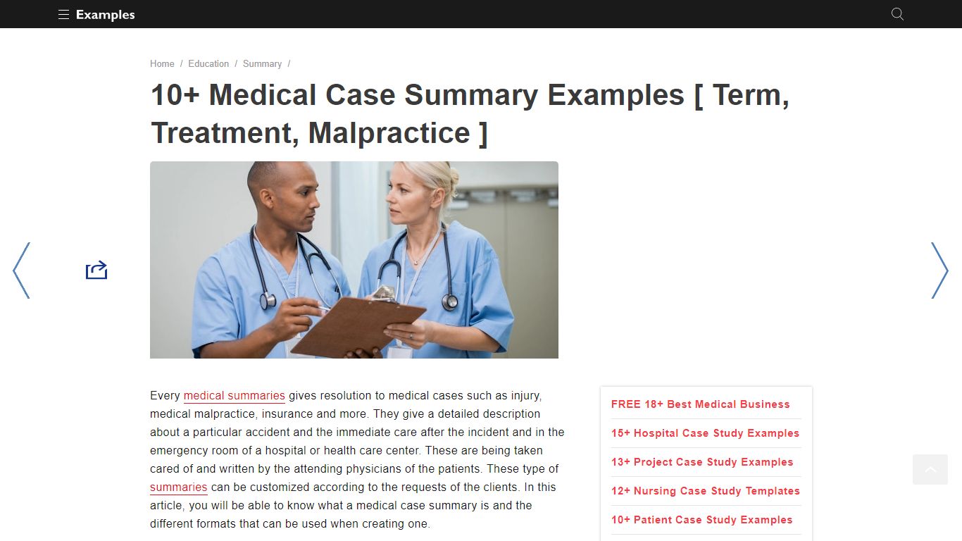 Medical Case Summary - Examples, Format, Pdf | Examples