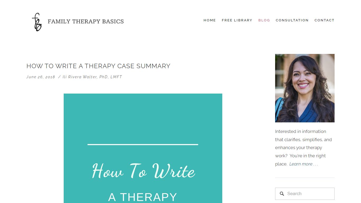 How To Write A Therapy Case Summary — Family Therapy Basics